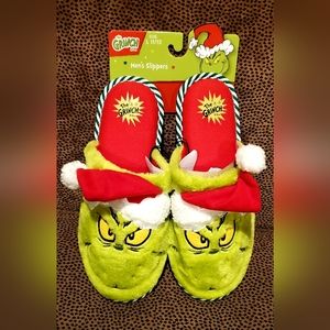 Grinch slippers for men